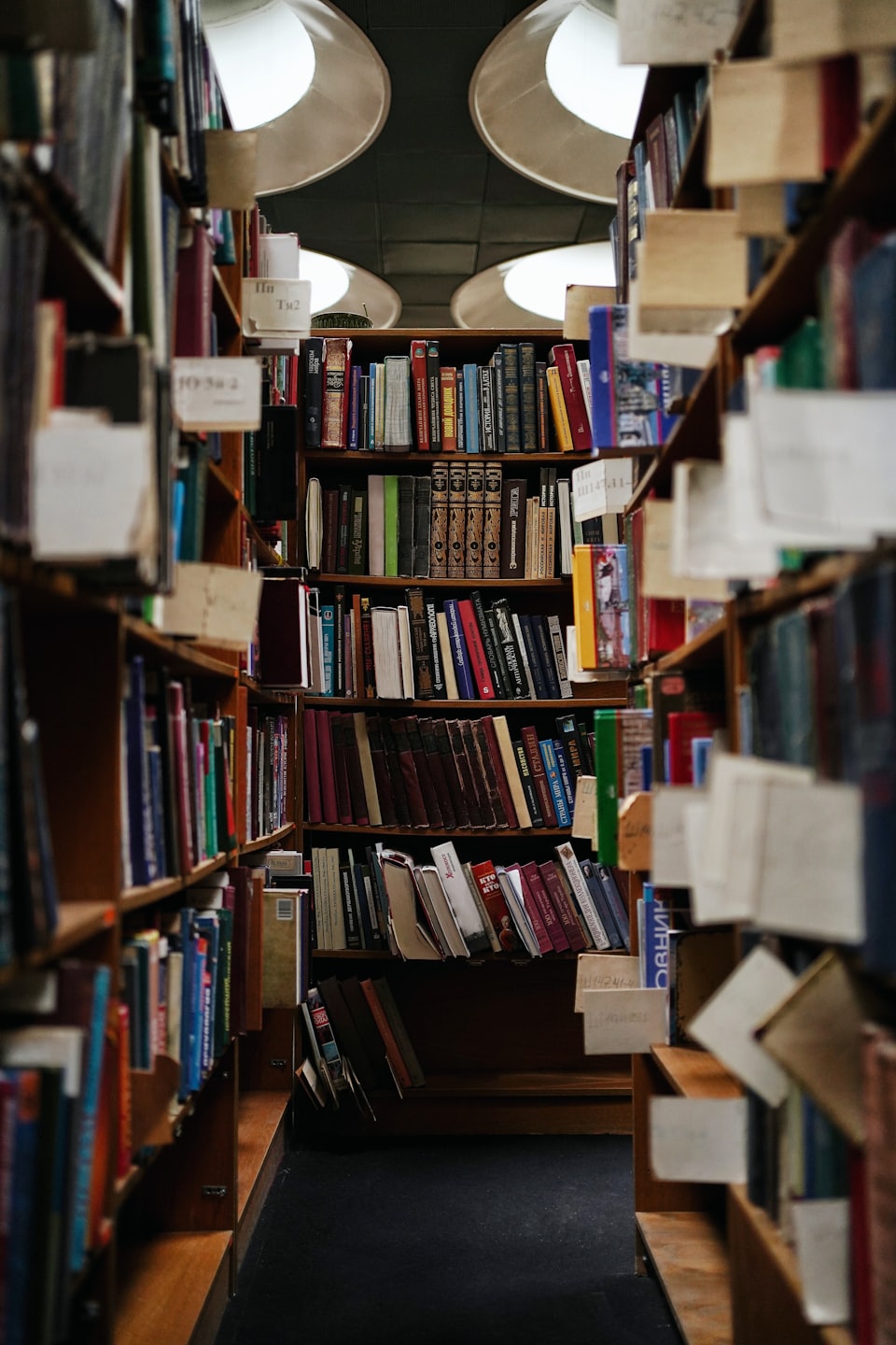 Sessão de livros e leitores